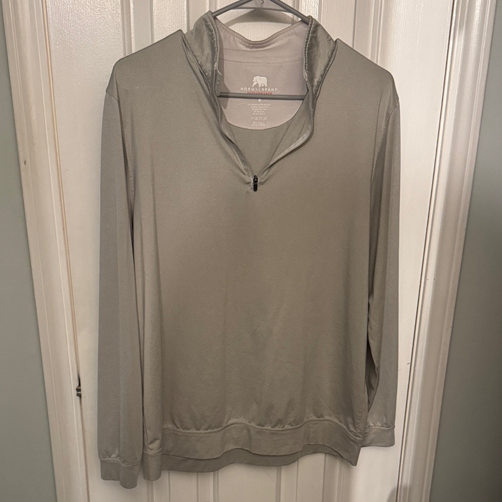 Gray Quarter-Zip Pullover - image 1